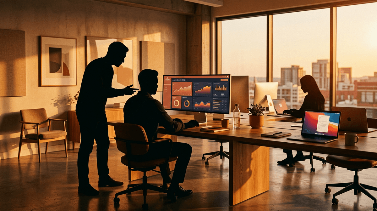 Team working on campaigns